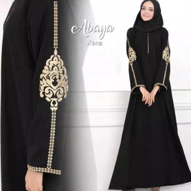 Gamis Ym Defashion Gamis Abaya Turkey Bordir Xena Jetblack No Jilbab - S(F7C2) Gamis Turkey Gamis Ab