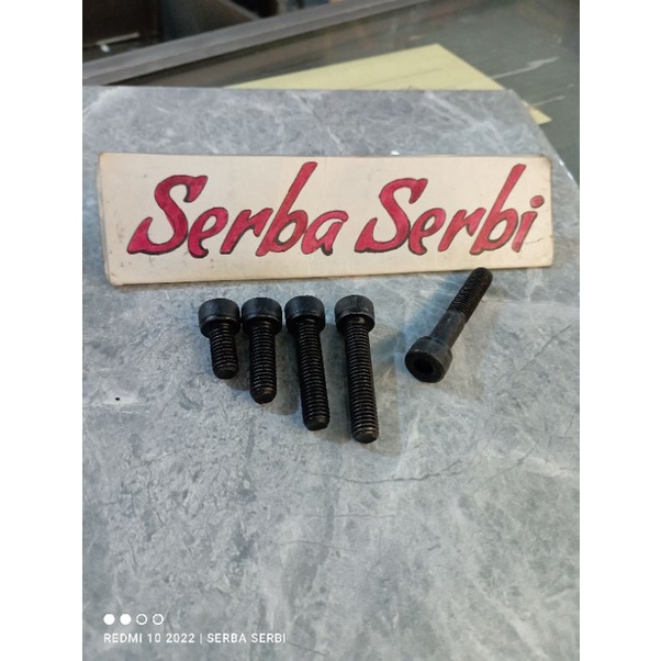 (L8) Baut L hitam kunci 6mm /pcs