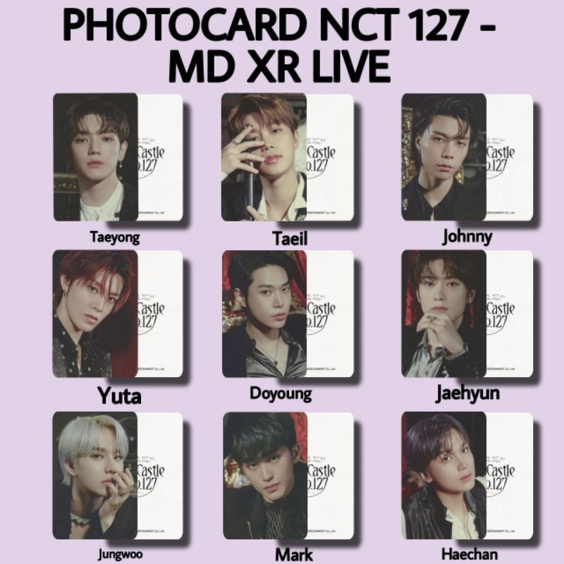 UNOFFICIAL PHOTOCARD NCT 127 - MERCHANDISE XR LIVE MURAH KPOP