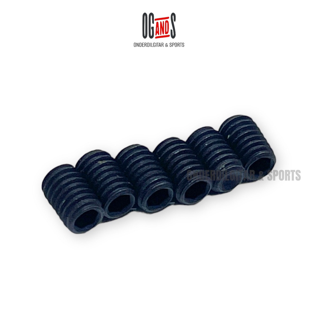 6 pcs headless skrup kunci L untuk Knob Gitar