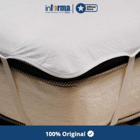 Informa Sleep 180X200 Cm Terry Pelindung Kasur Bamboo - Putih