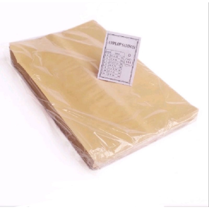 

Amplop Coklat Samson D Ukuran Folio F4