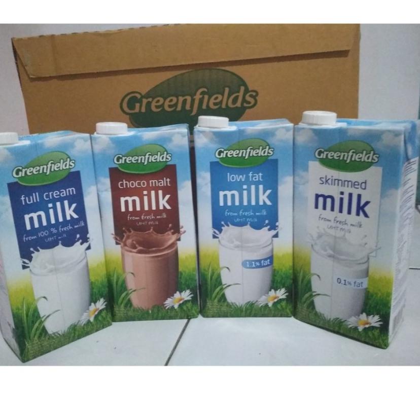 

Harga BagusA5m0L Susu Greenfield Greenfields UHT 1000ml 1000 ml 1L 1 liter full cream skimmed low fat choco malt