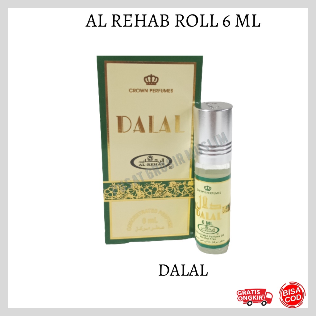 Parfum AL Rehab Dalal ROLL 6ML Original Asli Saudi Arabia