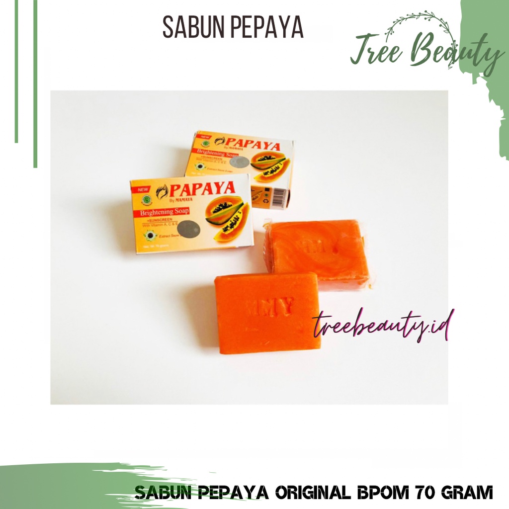 SABUN PEPAYA / PAPAYA BY MAMAYA ORIGINAL BPOM 70 GRAM