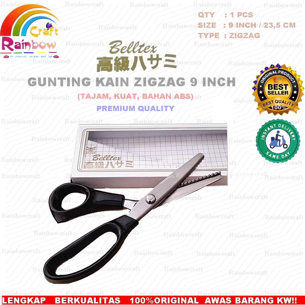 

Gunting ZigZag Kain Hitam 9 inch satuan pcs