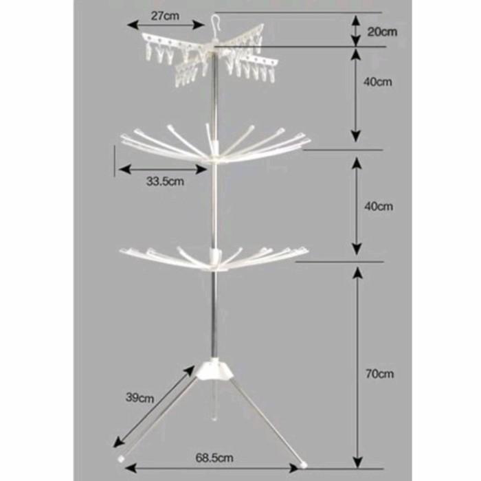 Jemuran Menara Jemuran Baju Menara / Gantungan Baju Bayi / Hanger Baju