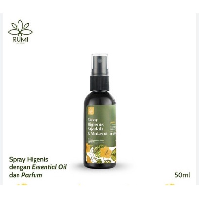 SPRAY RUMI SAJADAH MUKENA 50 ML | Rumi Spray Higienis 50Ml ( Parfum Sajadah &amp; Mukenah ) Hallal | Original