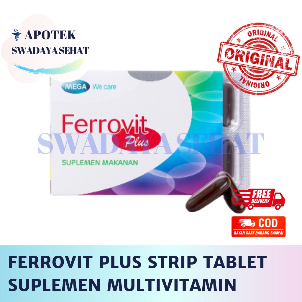 FERROVIT PLUS Strip Tablet - Multivitamin dan Mineral Suplemen Kesehatan Mega We Care