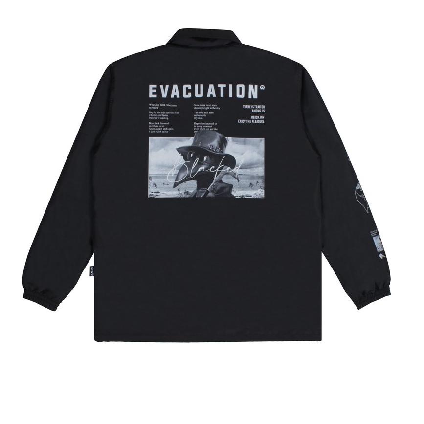 Jaket Dobujack Coach Jacket Evacuation Black Jaket Dobujack Premium Terbaru CHEKOUT
