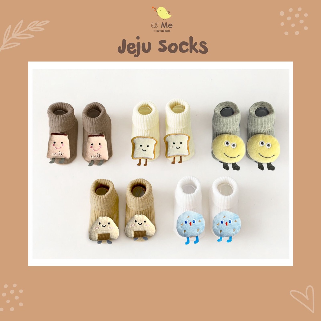 ROYALE BEBE JEJU SOCKS KAOS KAKI BAYI KAOS KAKI ANAK 3D MOTIF LUCU 0-12 BULAN