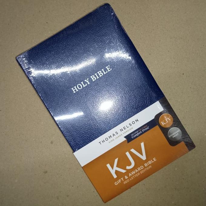 Baru Thomas Nelson: Holy Bible: Kjv Gift And Award Bible Blue Leather Look