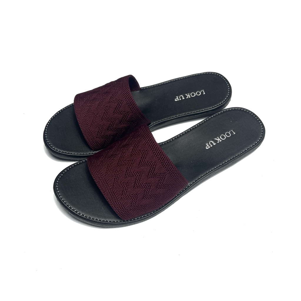 Look Up - Sandal Wanita Cyra / Sandal Selop Wanita Non Slip / Sandal Rajut Import - CYRA