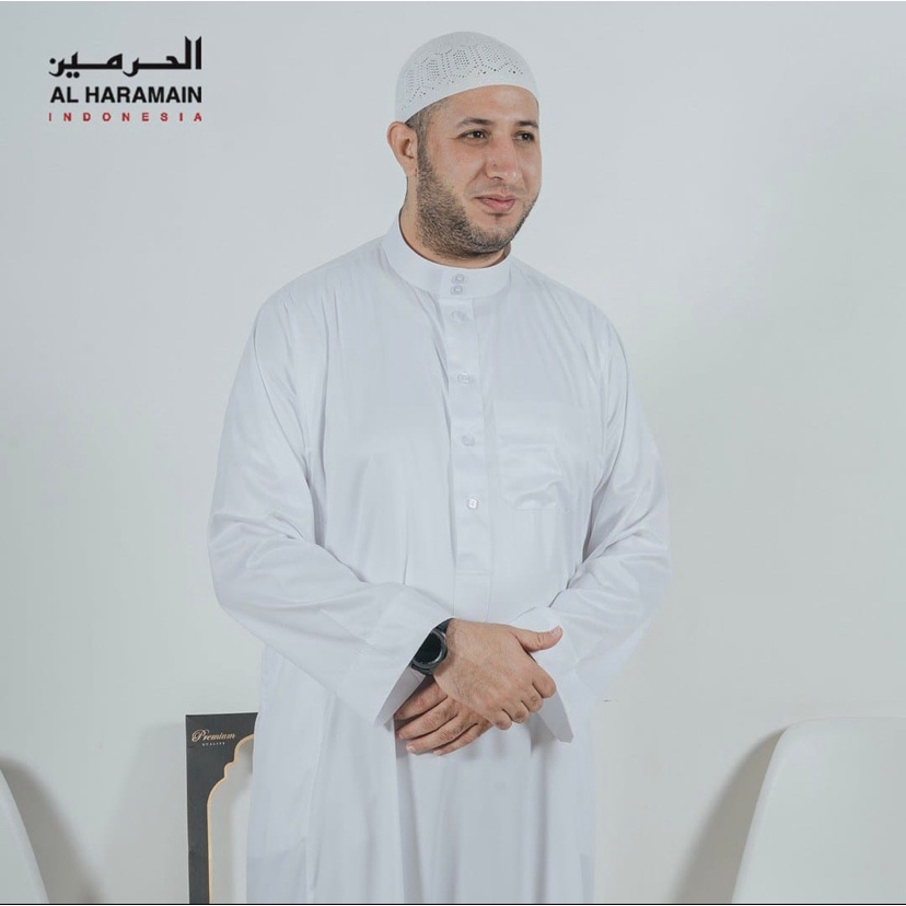 Jubah Pria Al Haramain Viet Putih Polos