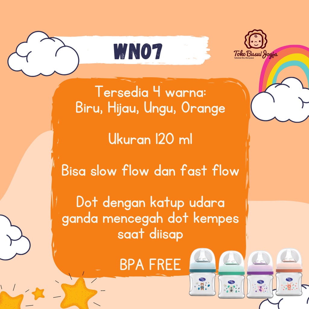 Botol Wideneck Wide neck Leher Lebar Botol Susu Dot Bayi Baby Safe Babysafe Nipple