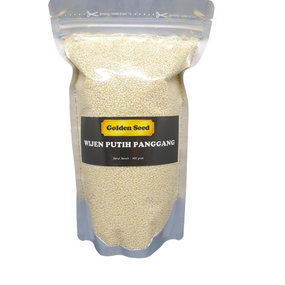 

♦ WIJEN PUTIH PANGGANG 400 GR PREMIUM - WHITE SESAME SEED ROASTED SANGRAI 400 GRAM ►