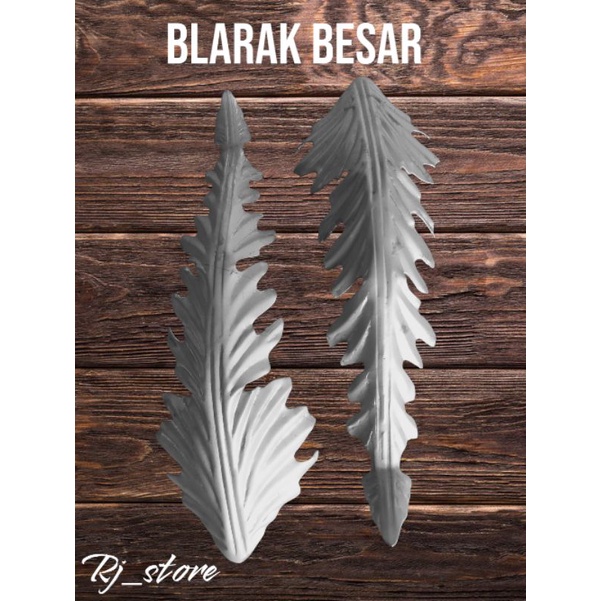 daun blarak besar ,ornamen aksesoris pagar besi