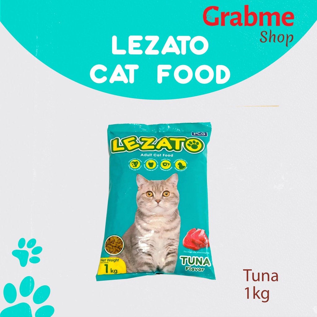 makanan kucing Tuna Flavour Lezato Adult  1kg  cat food Murah