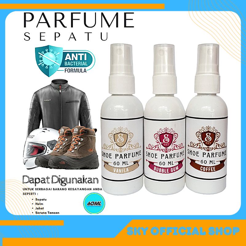 SKY Shoe Parfume | Parfum Sepatu Helm Jaket Anti Bakteri | Penghilang Bau | Pewangi Sepatu