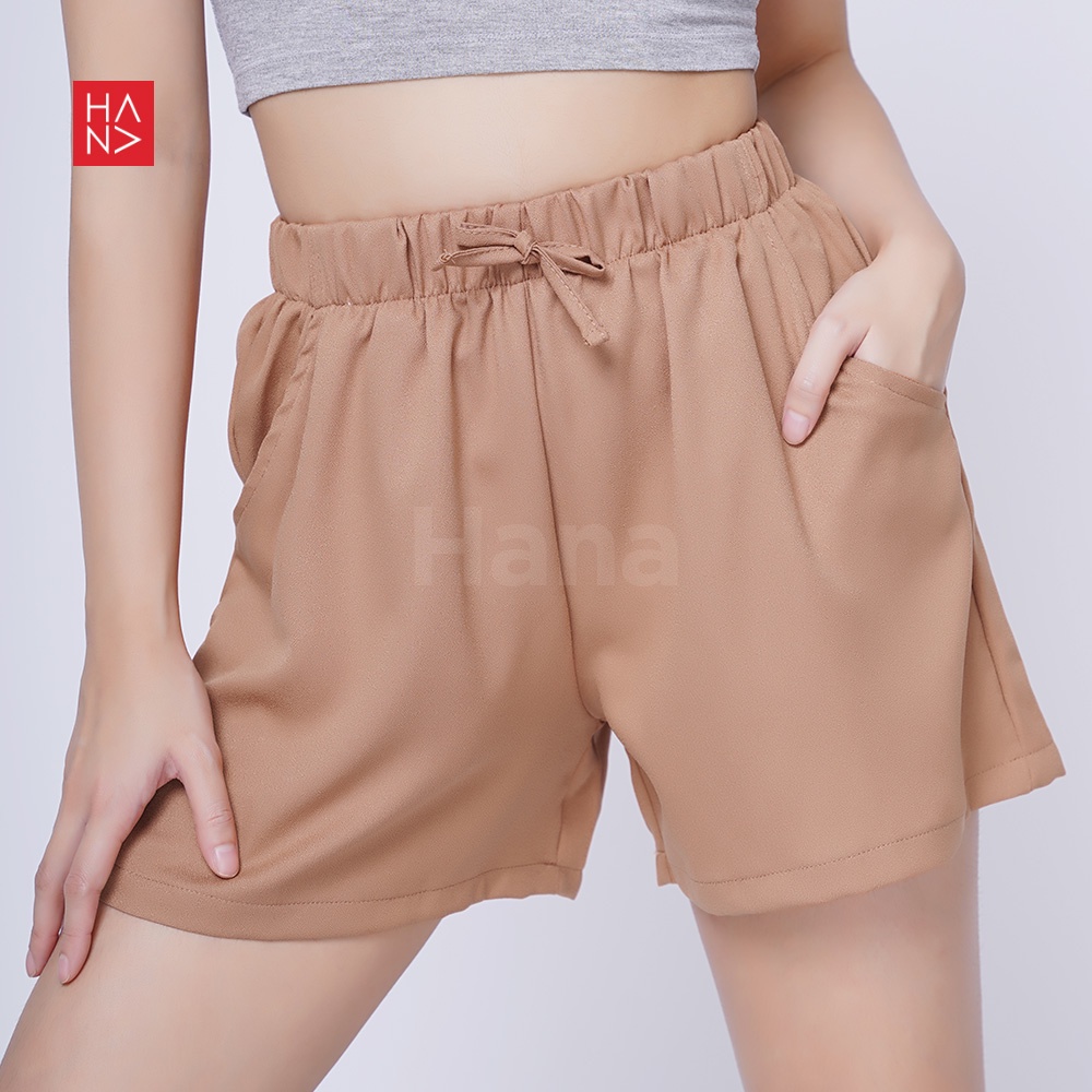 Hana Fashion - Tiara Short Pants Celana Pendek Wanita (S-3XL) - SP041