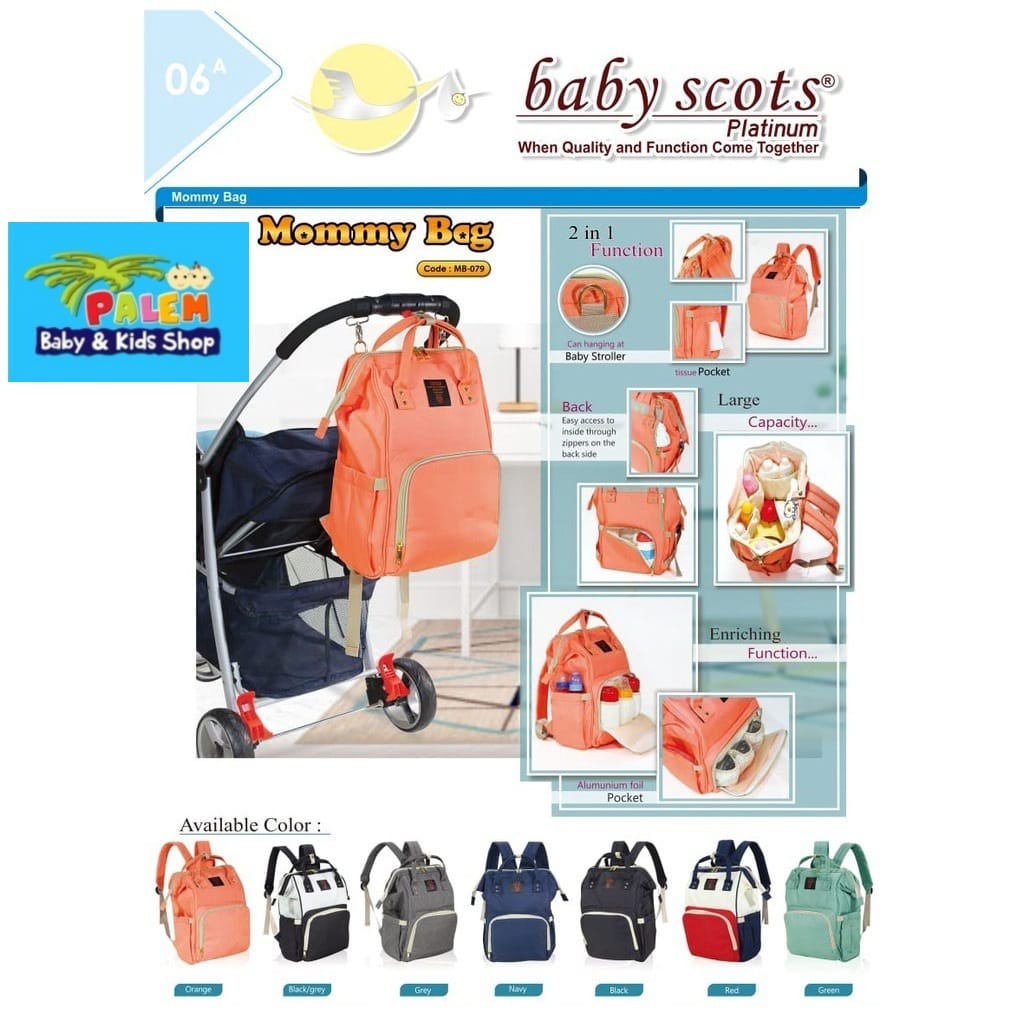 Babyscots - Mommy Bag Diaper Bag MB079 Tas bayi Multi Fungsi