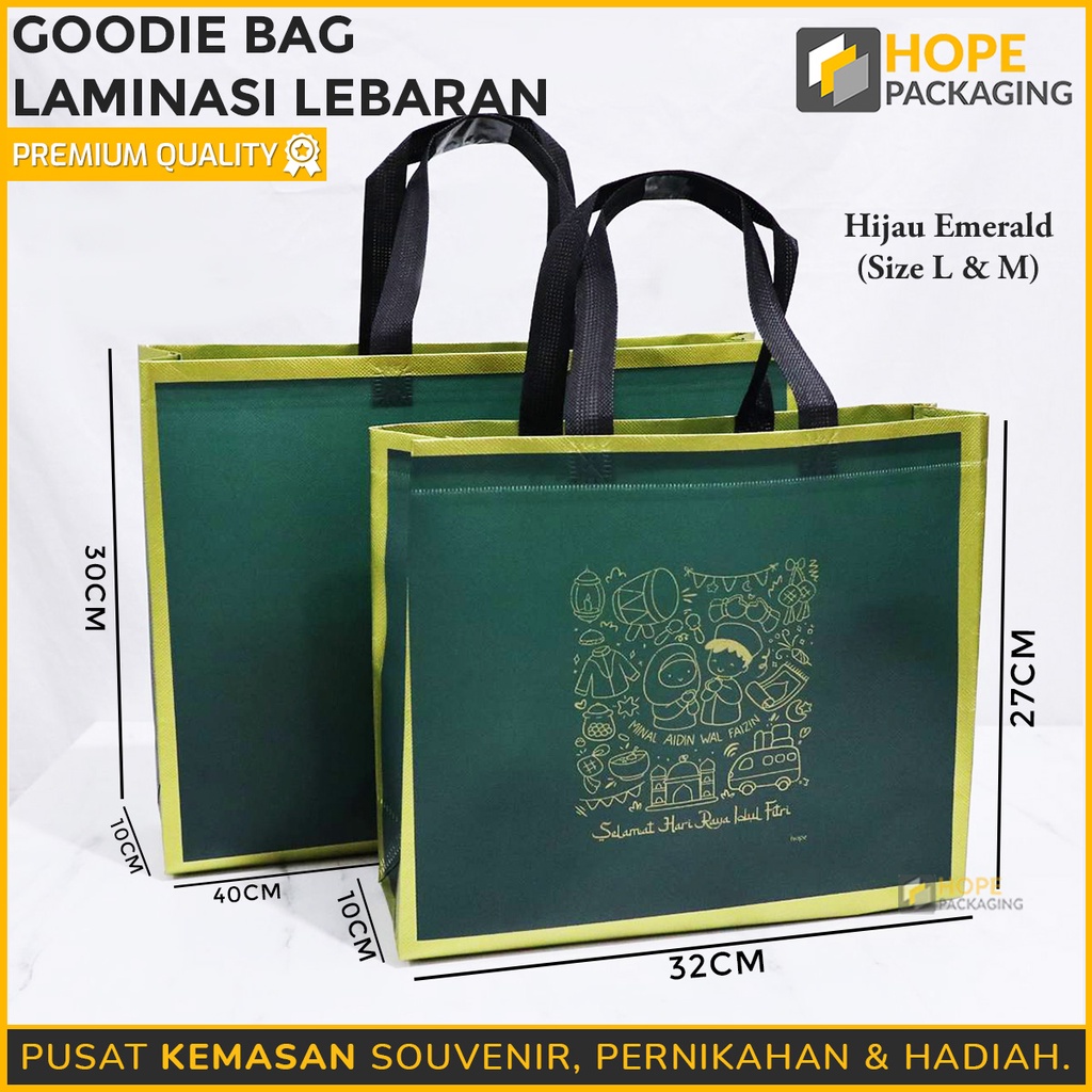 

Goodie Bag Laminasi Lebaran Size : M / Tas Shopping Bag Premium / Goodie Bag Kantong Hampers Besar / Tas Souvenir / Tas Jinjing Kue Lebaran / Hampers Box