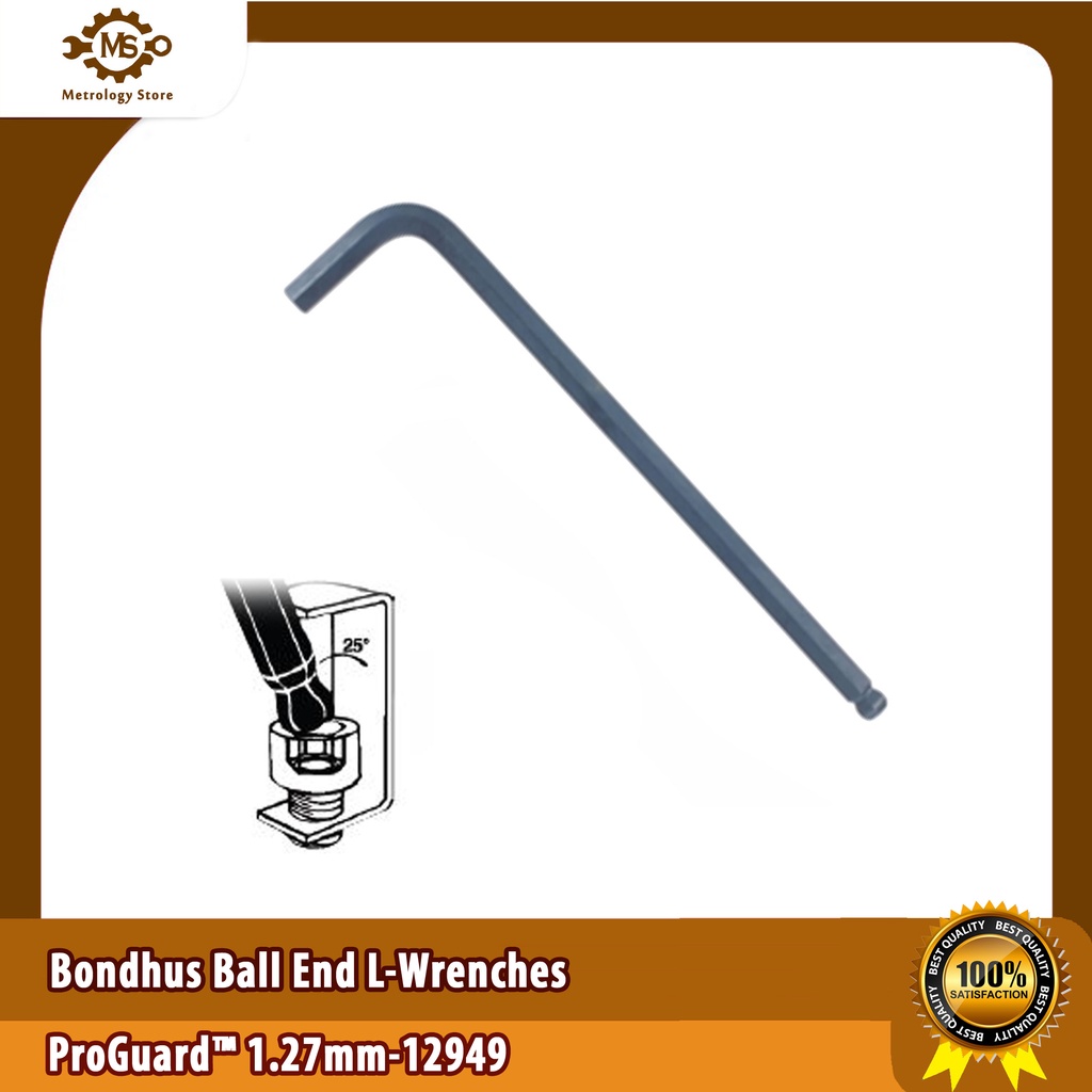 Bondhus Ball End L Wrenches Bulk ProGuard™ 1.27 mm 12949 / Kunci L