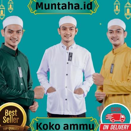 Baju koko ammu original pria dewasa terbaru bahan adem