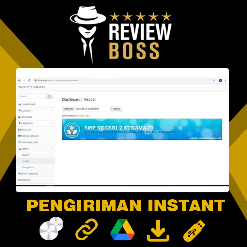 APLIKASI WEB SEKOLAH PHP CODEIGNITER BELAJAR SKRIPSI WEBSITE SOURCE CODE PREMIUM LIFETIME