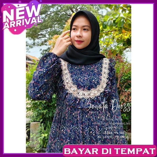 Gamis Wanita Dewasa Cewek Baju Muslim Dress Maxi Gamis Syar'I Ceruty Motif/ Gamis Ceruty Babydoll Mo