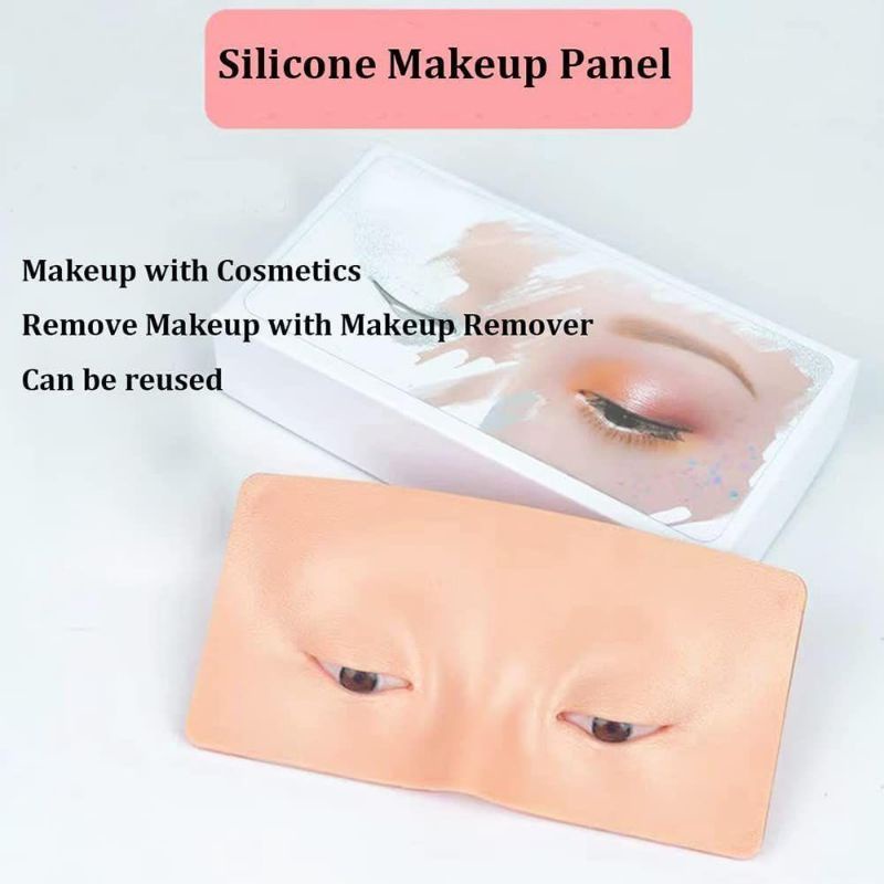 MH80ALAT LATIHAN MELUKIS WAJAH/PAPAN SILIKON ALAT BANTU LATIHAN MAKEUP/ALAT BANTU PASANG BULU MATA PALSU UNTUK PEMULA/ALAT PRAKTEK MAKEUP/ALAT LATIHAN MAKEUP SILICONE MAKEUP PANEL PAPAN SILIKON RIAS WAJAH