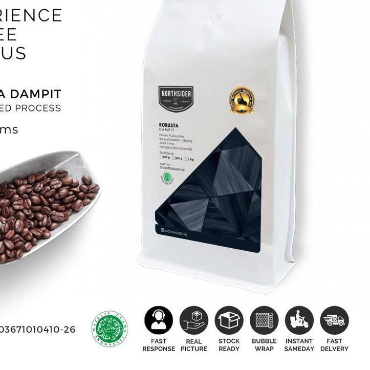 

☼ BIJI KOPI FINE ROBUSTA DAMPIT - 1KG NORTHSIDER COFFEE ○