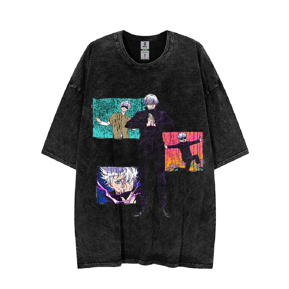 Gojo Satoru Jujutsu Kaisen Vintage Oversize Washed Tee