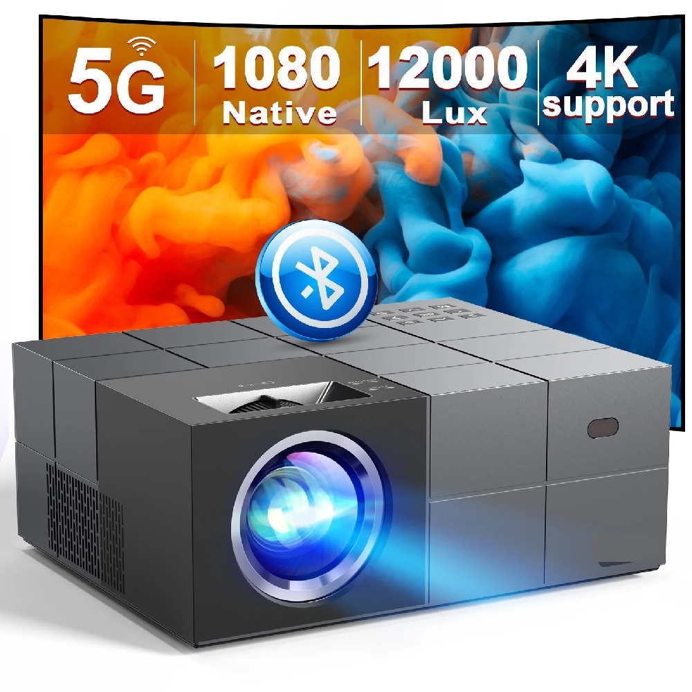 ROCKWARE PS5S WIFI - Full HD 1080P Projector - 350 ANSI Lumens