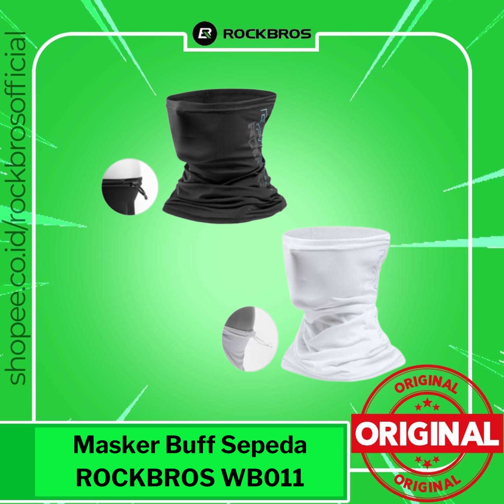 Masker Buff Sepeda Rockbros WB011 Face Cover Mask Anti Panas Scarf Slayer Sport Motor Gowes Balaclav