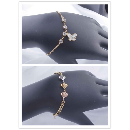 Gelang Titanium Cantik Permata Perhiasan Wanita 3367/3436