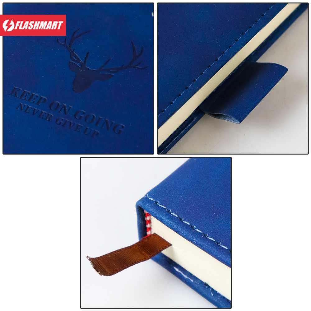 Flashmart Buku Catatan Kerja Notebooks Cover Kulit Kertas A5 - CW-5025