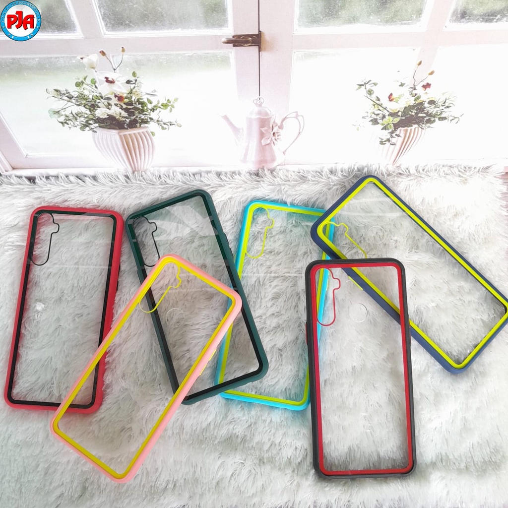 Case Softcase Casing Silikon Clear List Colour Transparan Realme 2 5 5I 5S 5 Pro 6 6 Pro C12 C15 C25 C25S