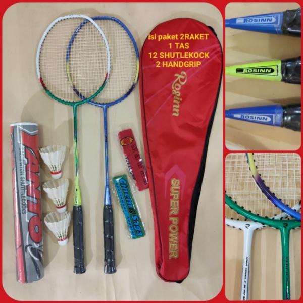

Unik RAKET BADMINTON ROSINN PAKET KOMPLIT Limited