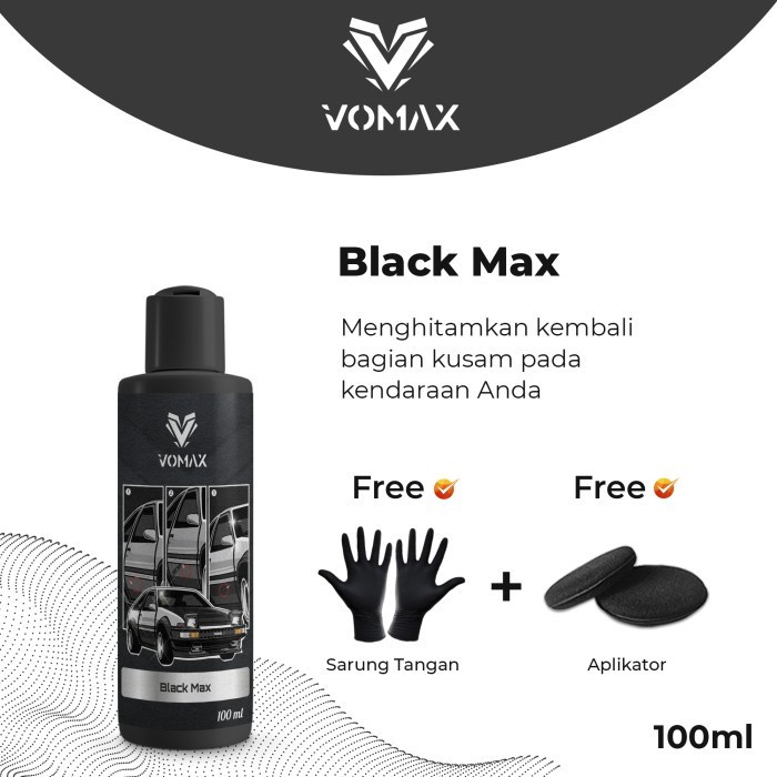 BLACK MAX - PENGHITAM PERMANEN MOTOR / SEMIR BODY MOBIL DASHBOARD TRIM