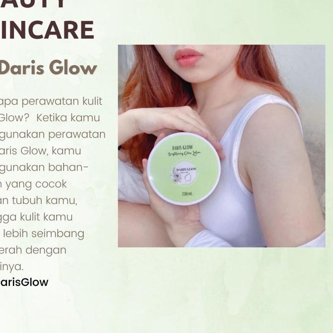 ✩ HB DOSTING DARIS GLOW ✷