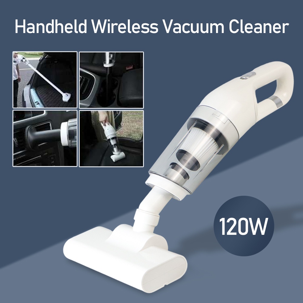 Penyedot Debu Mobil Handheld Wireless Vacuum Cleaner 120W - LT-113CG - White