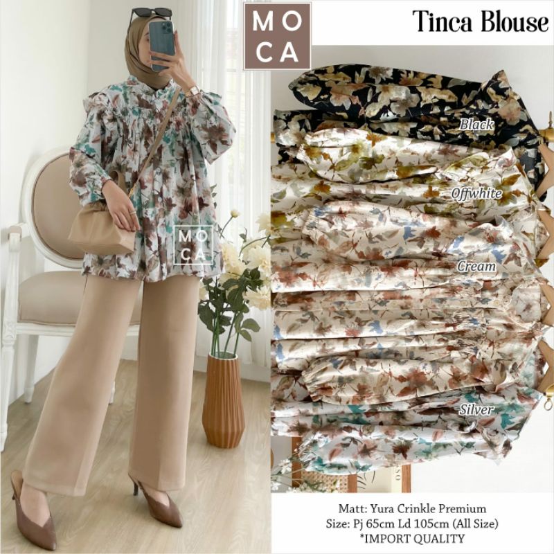 Tinca Blouse Yura Crinkle by Moca