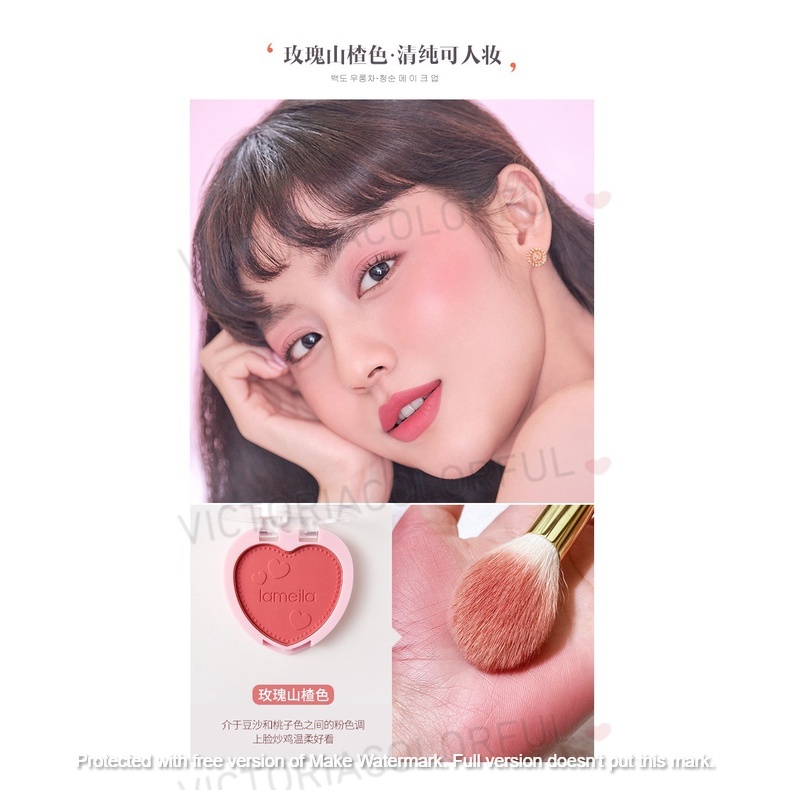 LAMEILA Blush On 4 Colours Love Palette Blusher