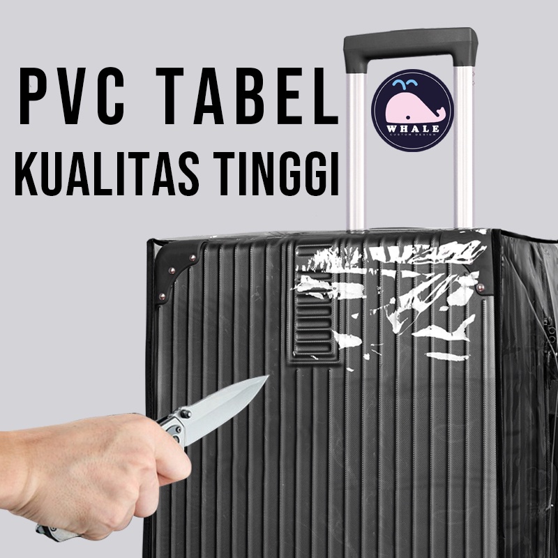 Pelindung Koper Luggage Sarung Cover Transparant PVC Pelindung Bagasi 20 24 28 inch