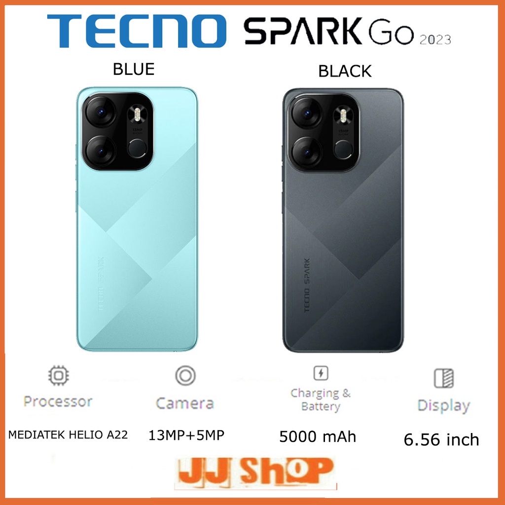 TECNO SPARK GO 2023 7/64 RAM 4GB+3GB EXTENDED ROM 64GB GARANSI RESMI