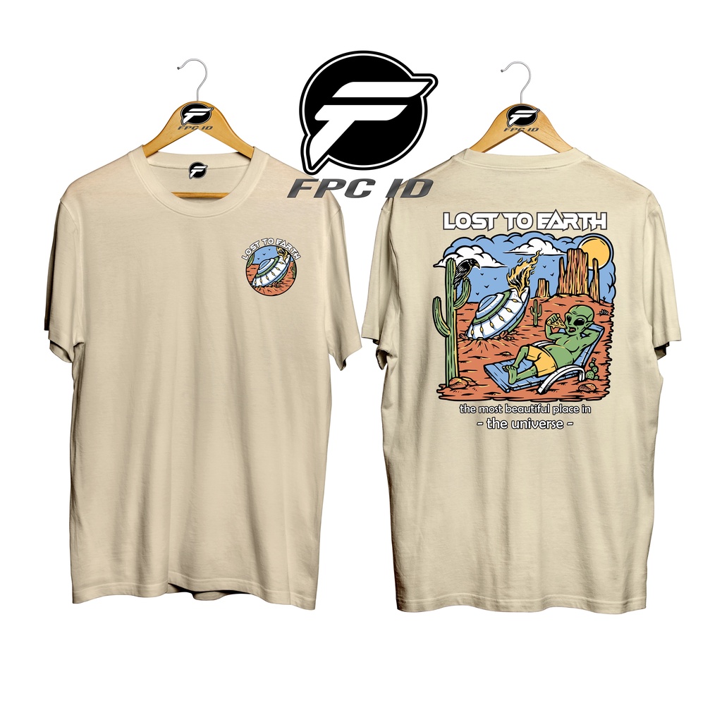 Kaos Surfing Lost To Earth Cotton Combed 30s Pakaian Distro Jumbo Pilihan Favorit Fpc Id