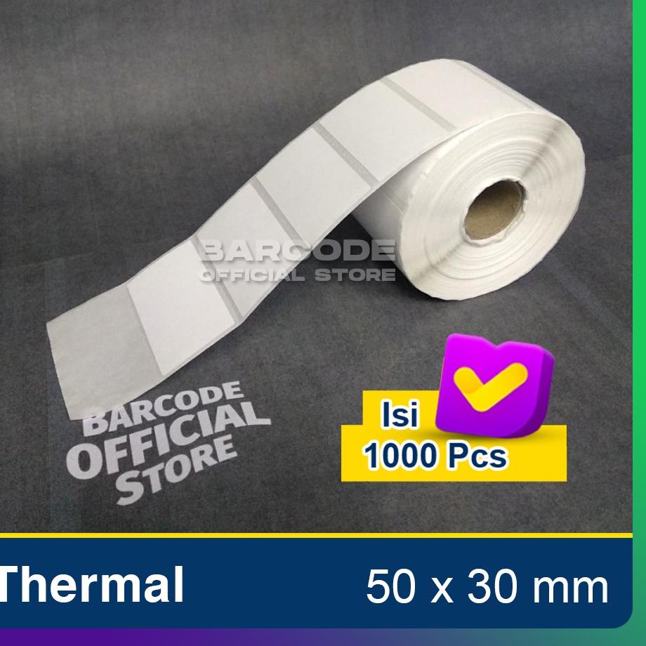 

Masih fresh Label Thermal 50x30mm - 50x30 - 50 x 30 mm (1 LINE) Kertas Sticker Receipt Printer Barcode Xpinter