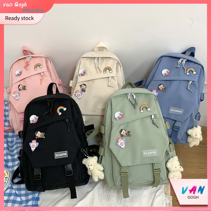 tas ransel wanita import fashion tas back pack wanita terkiniian tas korea mode tas sekolah terlaris