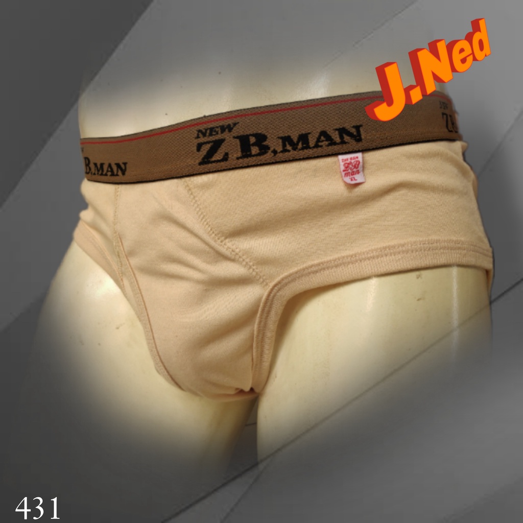 J431T (3 Pcs) ZB Man Celana Dalam Pria Dewasa dan Remaja, Cd Pria Dewasa Size M L XL XXL XXXL